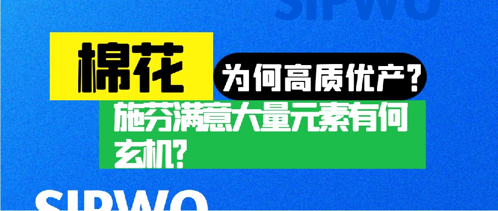 棉花憑啥高產(chǎn)優(yōu)質(zhì)？施芬滿意大量元素有何玄機(jī)？